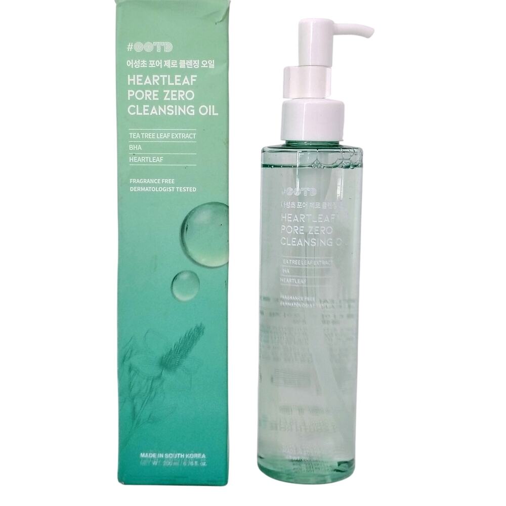 Heartleaf Pore Zero Cleansing Oil Tea Tree Fragrance Free 6.76 oz. NEW K Beauty